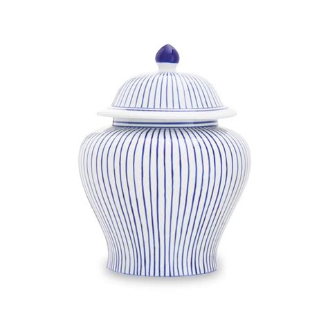Hand painted Blue and White Ginger Jar