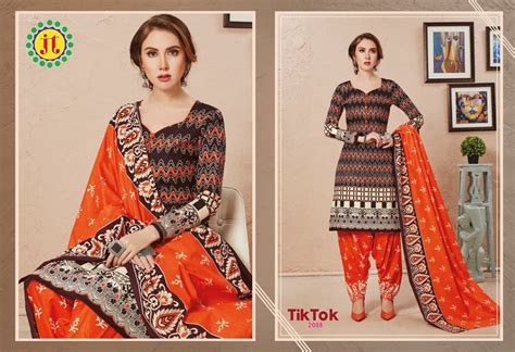 Jt Presents Tiktok Vol 2 Printed Dress Material