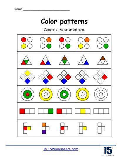 Color Patterns Activities 的图像结果