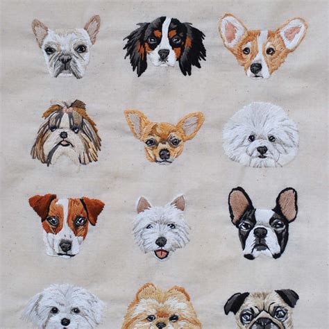 “I love my dog embroidery ”. A project by insanitynice | Domestika ...