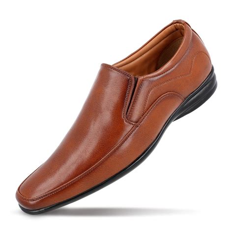 Men's Loafer Formal Shoes - WF6015 Tan – Walkaroo Footwear