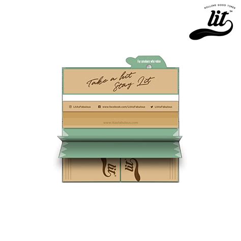 LIT PRO Rolling Paper with Tips and Tray-Brown | HighJack India