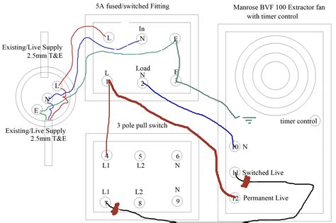 Image result for How to Wire Extractor Fan with Timer