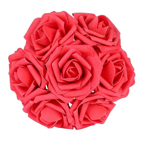 Buy TIED RIBBONS 10 Heads/Bunch 8cm Artificial Rose Flower Bouquet ...