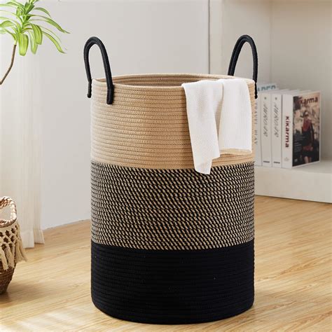 Woven Laundry Basket Hampers at Jonathan Middleton blog