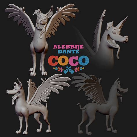STL file Dante the dog from the movie Coco, in his Alebrije form.・3D ...