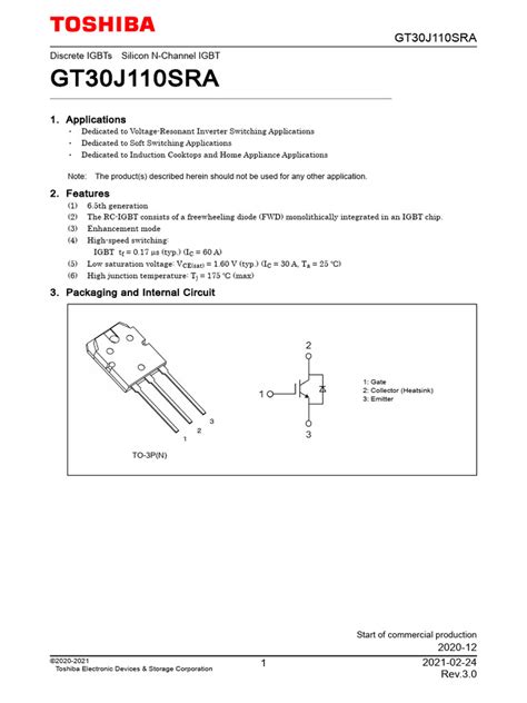 IGBT Data Sheet | PDF | Diode | Field Effect Transistor