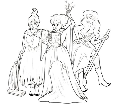 35 Free Hocus Pocus Coloring Pages: Magic and Spells Disney
