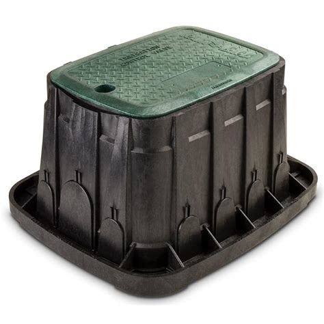 Buy Rain Bird VBREC12 Rectangular Sprinkler Valve Box, Black with Green ...