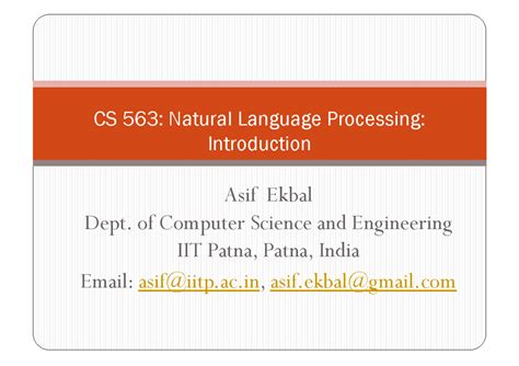 CS563 Lec Introduction Jan2024 - Asif Ekbal Dept. of Computer Science ...