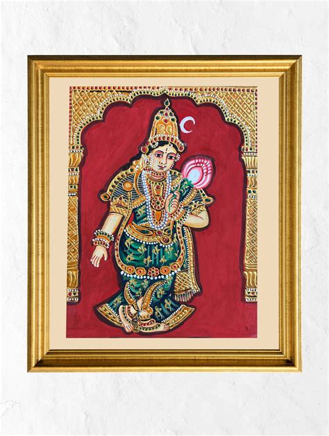 Buy Exclusive Ganjifa Art Framed Painting - Lakshmi Online
