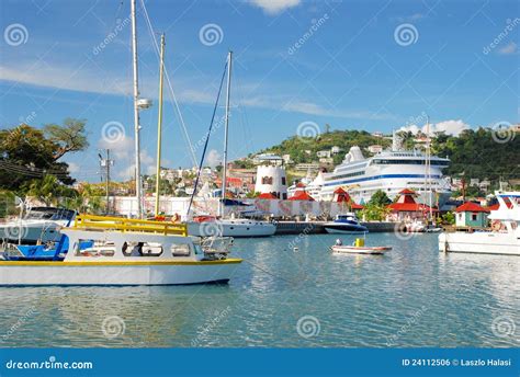 The Port of St. George S, Grenada Editorial Photo - Image of holiday ...