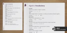 What is Algebra - Answered - Twinkl Teaching Wiki - Twinkl