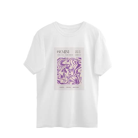 Gemini Oversized Fit Tee – Urban Street