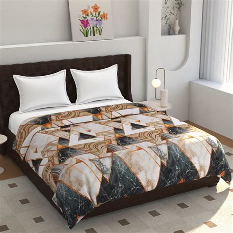 Buy TIB® 140 GSM Soft Glace Cotton Duvet Cover Double Bed II Razai ...