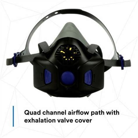 3M 3M Secure Click Half Facepiece Respirator with Speaking Diaphragm ...