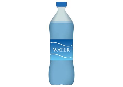 Bottle of water clipart. Bottle of water isolated on white background ...