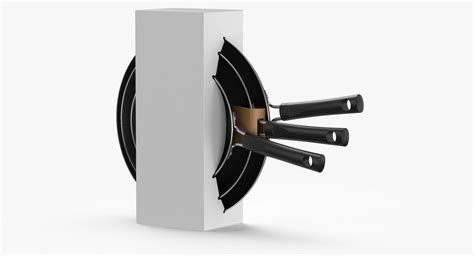 Cook Pans Type 01 Pack Black Blank and Generic Label 3D model ...