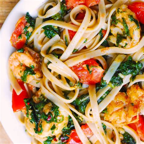 Tomato spinach shrimp pasta – Artofit