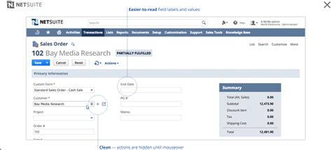Image result for NetSuite User Interface