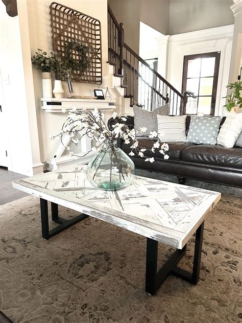 Diy Coffee Table With Metal Legs