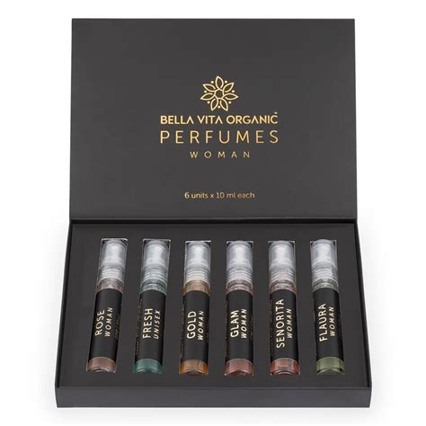 Buy Bella Vita Organic Woman Perfume Gift Set for Women 6x10 ml ...