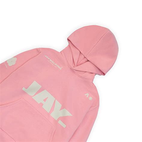 FRIENDS OF MR. WALKING HOODIE IN PINK [UNISEX] – JAYWALKING