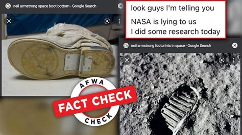 Fact Check: One giant leap of logic! Footprint theory about moon ...