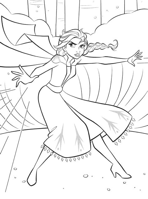 Frozen 2 Coloring Pages Elsa at James Frary blog