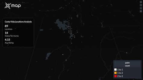 How many Costa Vida are there in the United States of America?