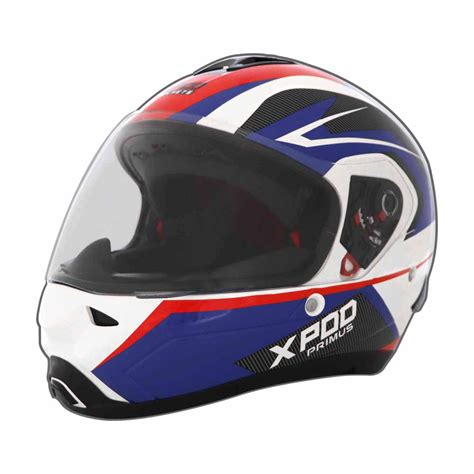 TVS XPOD Primus Single Visor Blue – Bold Design, Total Safety