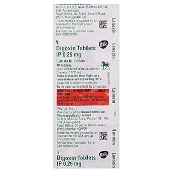 Lanoxin - Strip of 10 Tablets : Amazon.in: Health & Personal Care