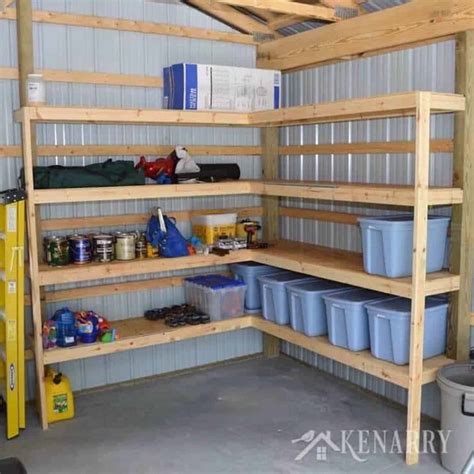 15 Easy DIY Garage Shelves With Build Plans - Anika's DIY Life