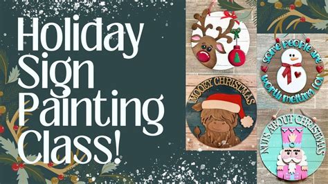 Holiday Wood Sign Painting Class at Backyard Birds!, Backyard Birds ...