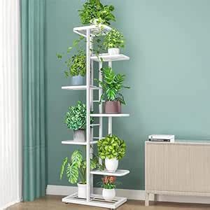 BULKWOOD 6 Tier Wrought Iron Multi-Tiered Plant Stand Pot Display Rack ...