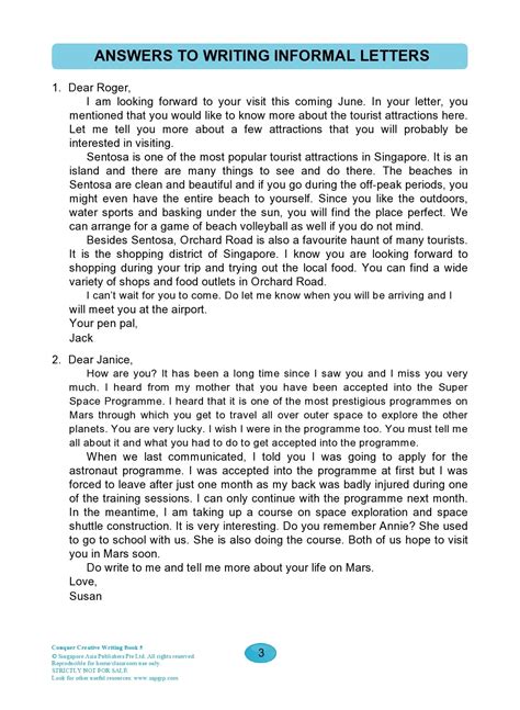 Informal Letter Format Example 的图像结果