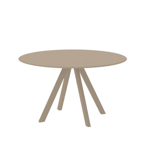 Round steel garden table Made in Italy