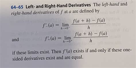 Image result for Differentiation First Principles Right Hand Derivative
