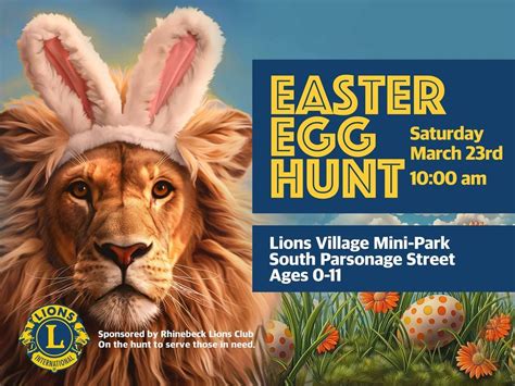 Rhinebeck Lions Easter Egg Hunt, Lions Mini Park - S. Parsonage St. at ...