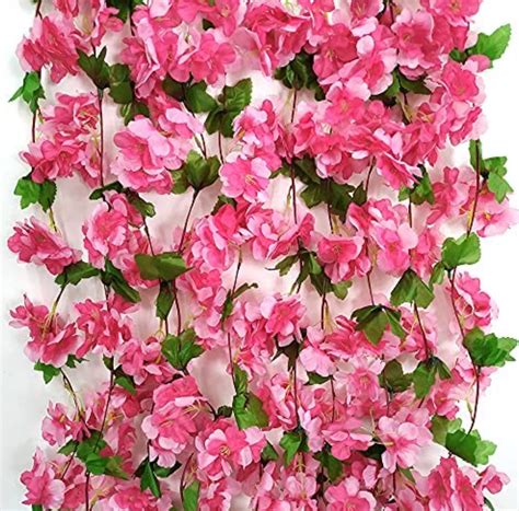 Buy VRB Dec™ Artificial Flowers Vine Silk Carnition Garland Fake (6 ft ...