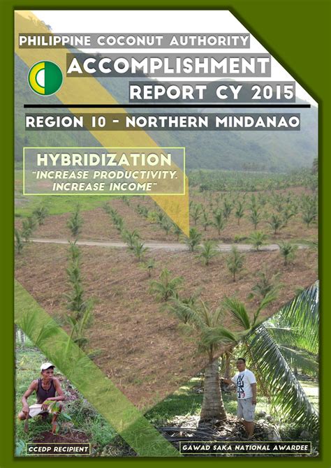 Philippine Coconut Authority - 2015 Accomplishment Report Region 10 ...