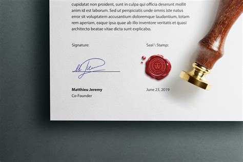 Seal Template Psd Free Wax Seal Stamp PSD Mockup :: Behance