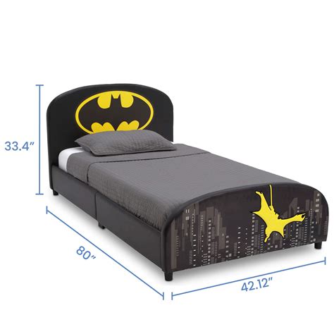 DC Comics Batman Batmobile Car Sleep and Play Toddler Bed with Attached ...