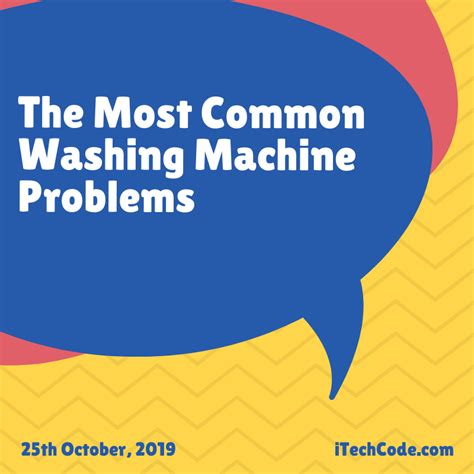 Image result for Washing Machine Problems