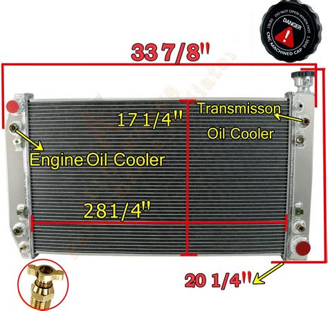 Buy ALLOYWORKS 4 ROW ALUMINUM RADIATOR FOR 1990-1999 CHEVY/GMC TRUCK C ...