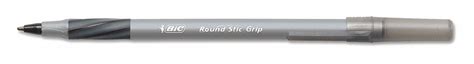 BIC, Round Stic Grip™ Xtra Comfort, Black, Pen Set - 49EW78 ...
