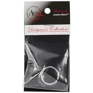 Amate Studios 50980315 Designer's Semi-Adjustable Flat Round Ring with ...