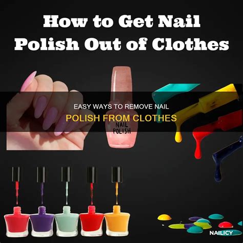 Easy Ways To Remove Nail Polish From Clothes | Nailicy