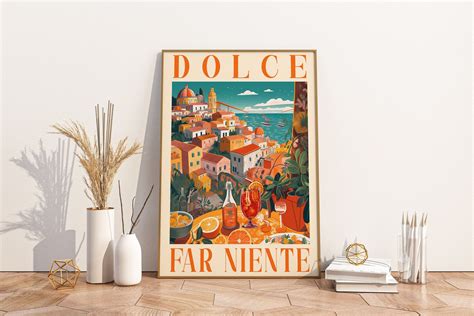 Dolce Far Niente Positano DIGITAL Print, Italian Quote, Positano Italy ...