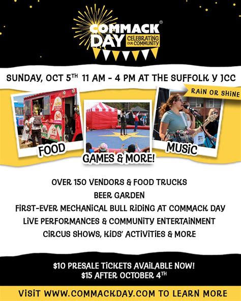 Commack Day 2025, Suffolk Y Jewish Community Center, Commack, 5 October ...